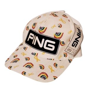 New St. Jude PING Rainbow Yellow Ribbon Cap 2021 Limited Edition Hat NWT